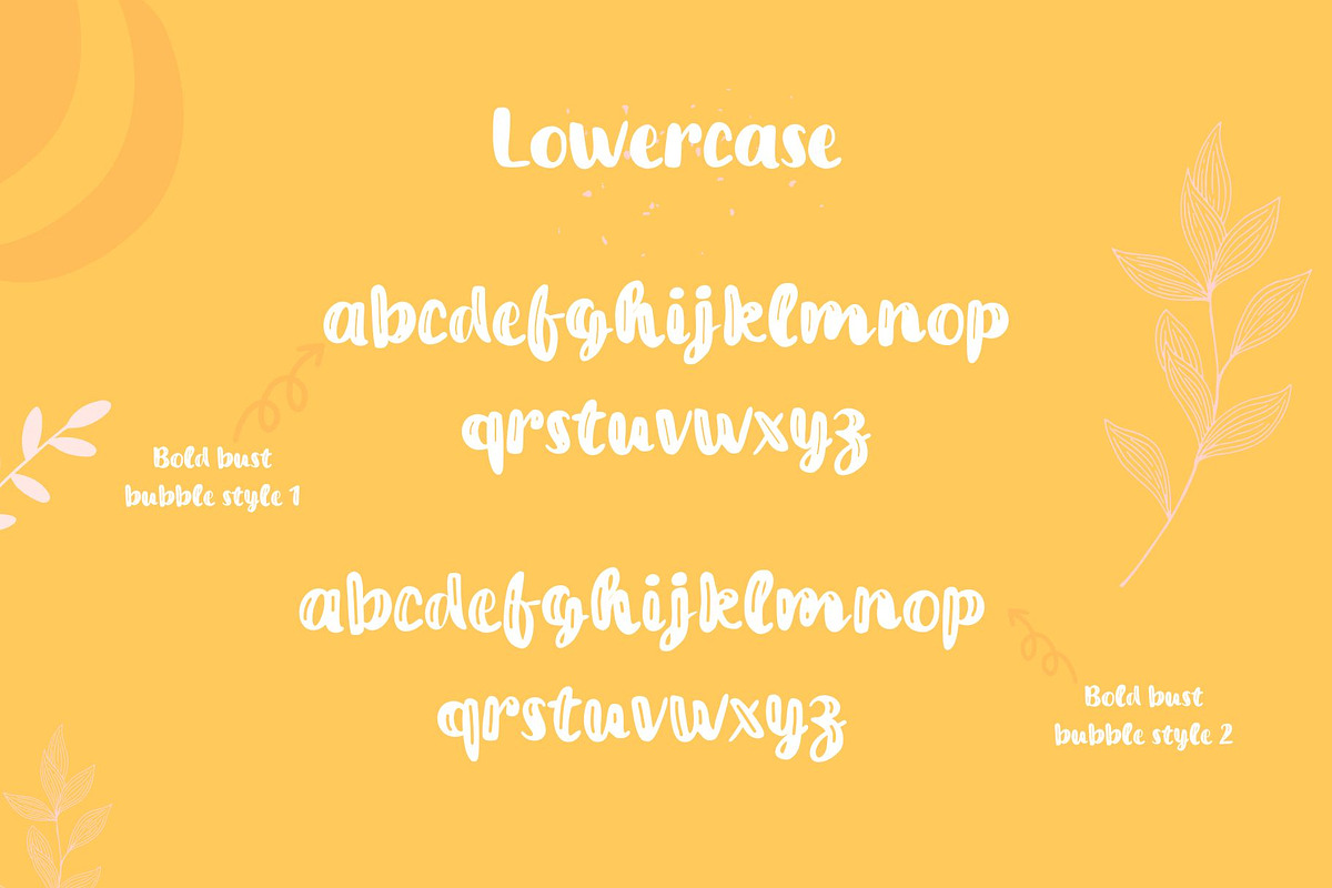 Bold burst bubble font, a Sans Serif Font by Mehul Munjani (Photo 6 of 9)