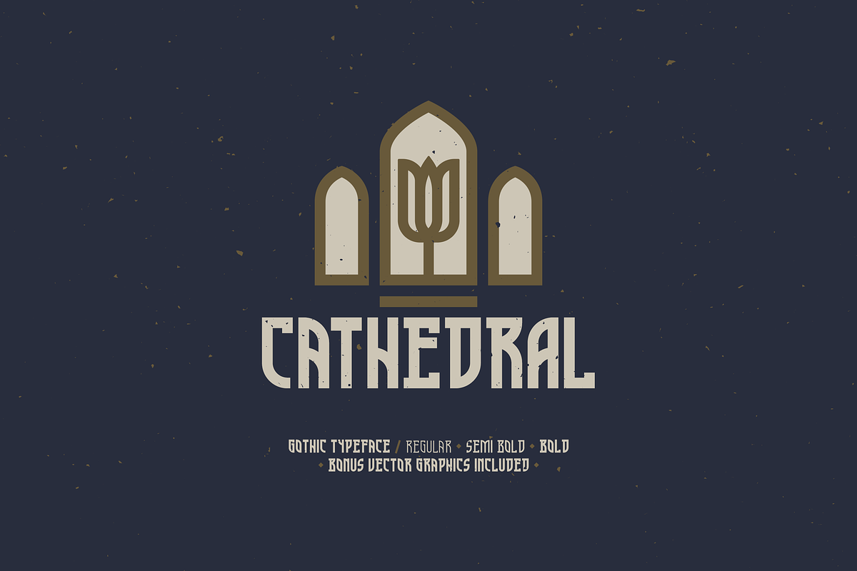 Cathedral — Display Typeface, a Font by Clint English (Photo 1 of 5)