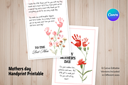 Mother Day Handprint Printable PDF, a Card Template by Snapybiz (Thumbnail 9 of 10)