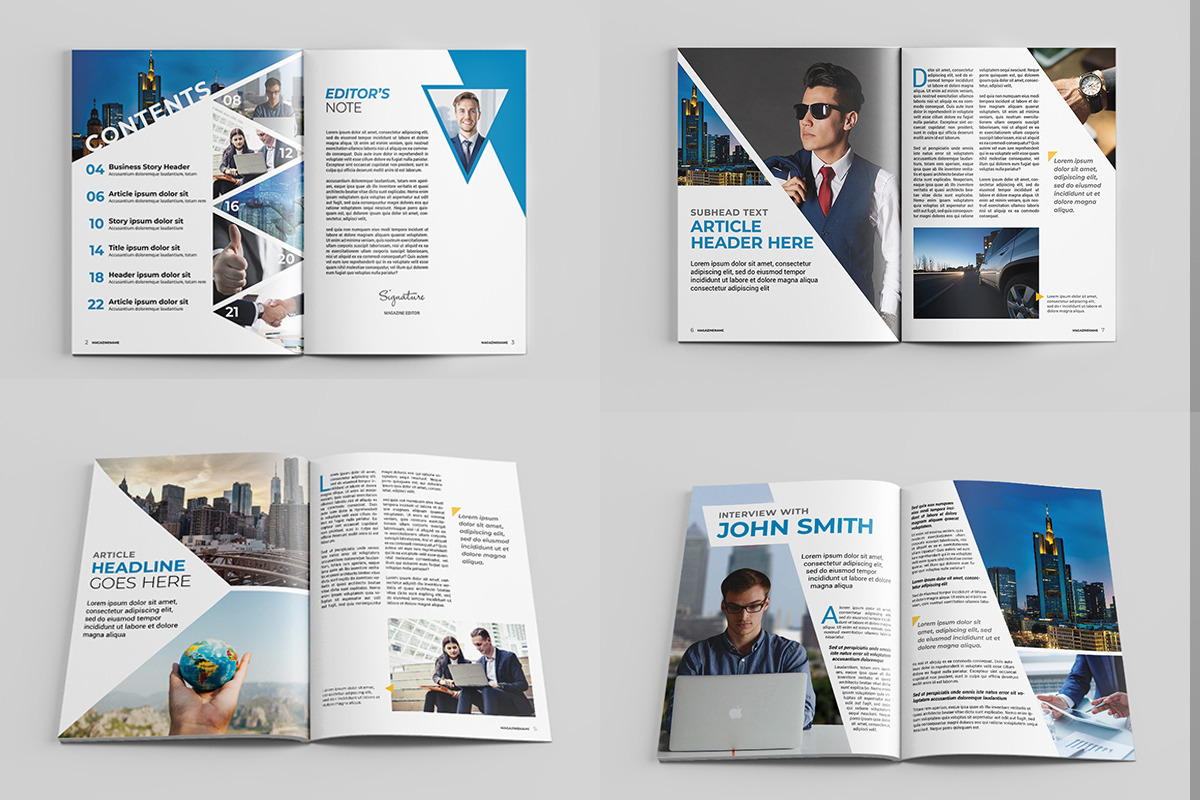 Business Magazine Template, a Magazine Template by xtratimebd (Photo 2 of 4)