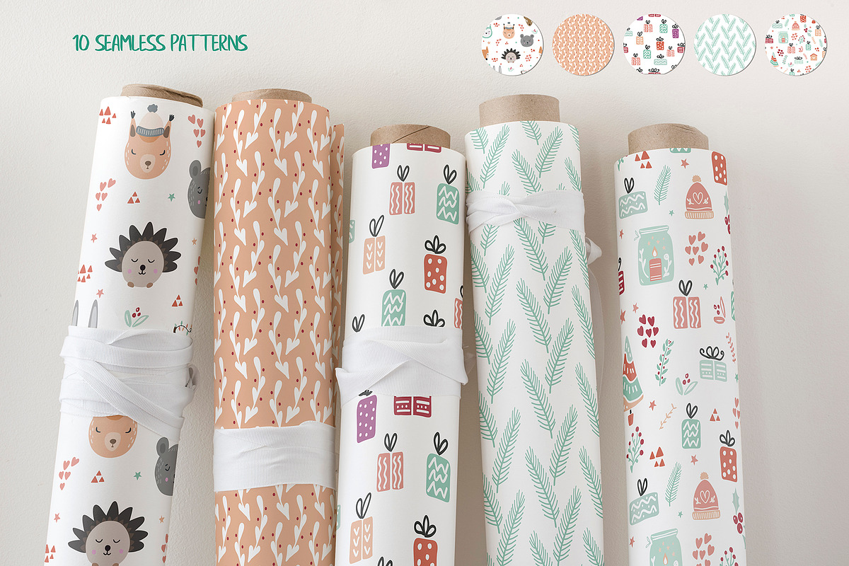 Christmas homes set, an Animal Illustration by Cozy pattern shop (Photo 8 of 10)