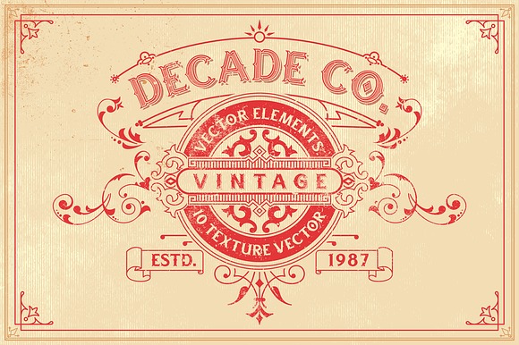 Vintage Vector Elements preview 6