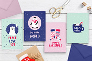 Cute Christmas Card Set, a Card Template by ClementineCreative (Thumbnail 2 of 6)