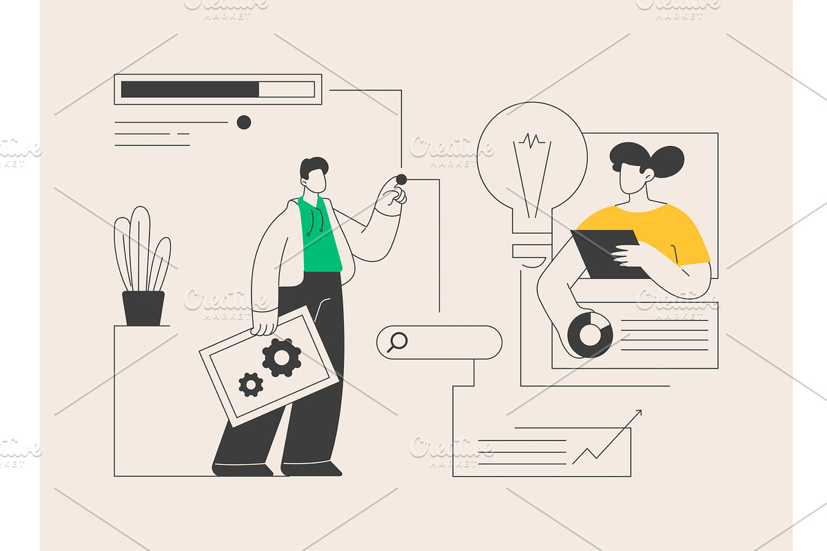 SEO optimization abstract concept, a Finance Illustration by Visual Generation