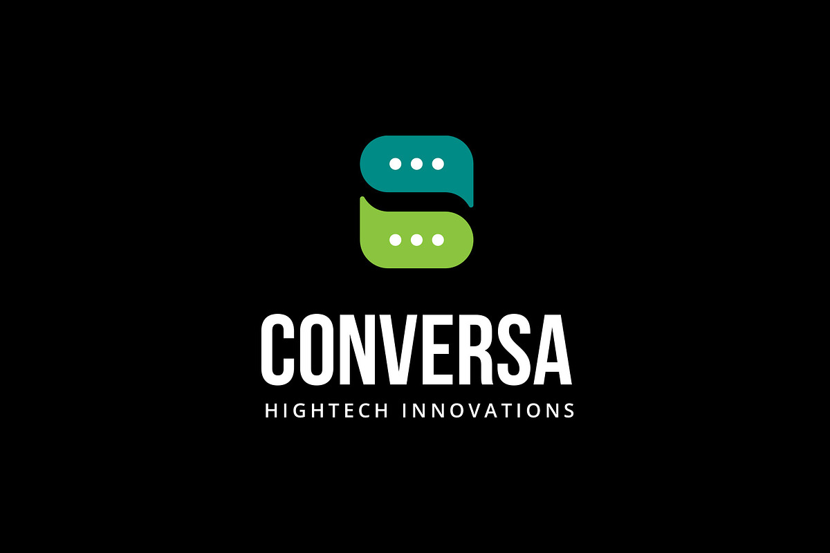 Conversa Chat Support Helpdesk Logo, a Branding & Logo Template by Tovarkovdesign (Photo 5 of 6)