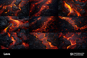 Lava. 51 images, a Texture Illustration by Handmadefont (Thumbnail 8 of 13)