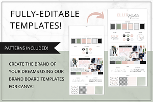 Branding Board Template Canva Uptown