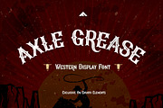 Axle Grease Western Vintage Font, a Serif Font by afahmy (Thumbnail 1 of 5)