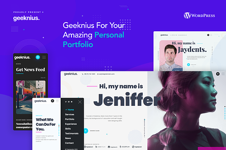 Geeknius - Portfolio WordPress