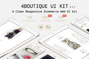 4Boutique Ecommerce UI KIT Bundle