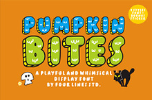 50% Pumpkin Bites - Playful Font