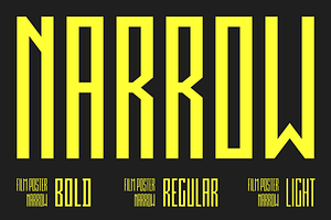 Film Poster Narrow |3 fonts, a Sans Serif Font by Fontsphere