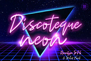 Discoteque Neon Font, a Script Font by Evlogiev Studio (Thumbnail 1 of 8)