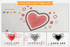 Love App Logo Template