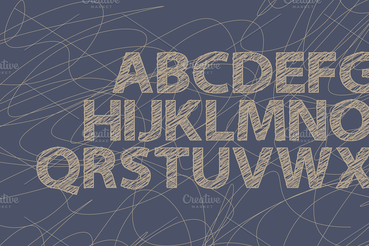 NICKAM Scribble Font, a Font by Nickhard (Photo 6 of 6)