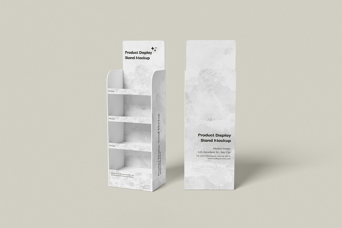 Product Display Stand Mockup, an Advertising Mockup by Twins_studio926 (Photo 4 of 5)