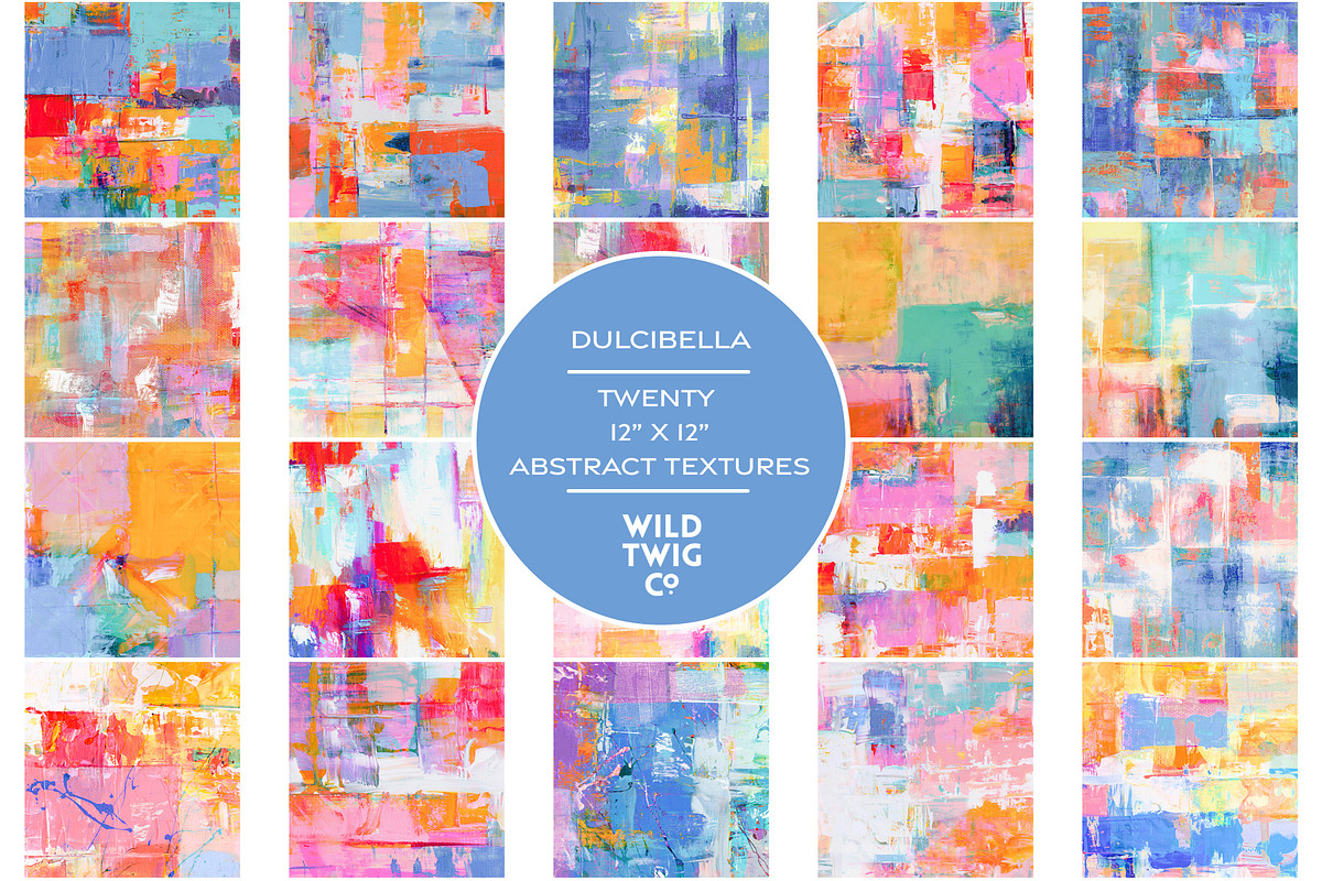 Dulcibella Abstract Painted Textures, a Texture Graphic by Wild Twig Co (Photo 1 of 6)