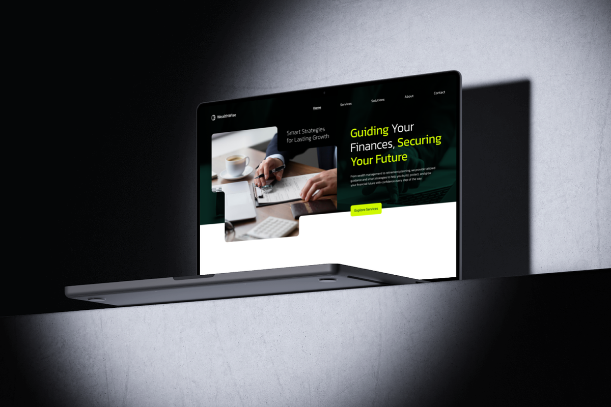 Figma Finance Landing Page Template, a Landing Page Template by Musara (Photo 5 of 6)