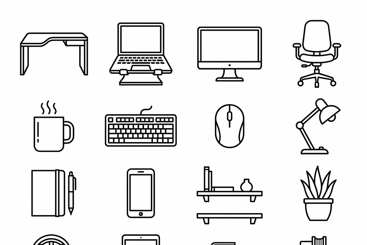Bundles Remote Outline Icons, an Outline Icon by adenpinkstore (Photo 4 of 18)