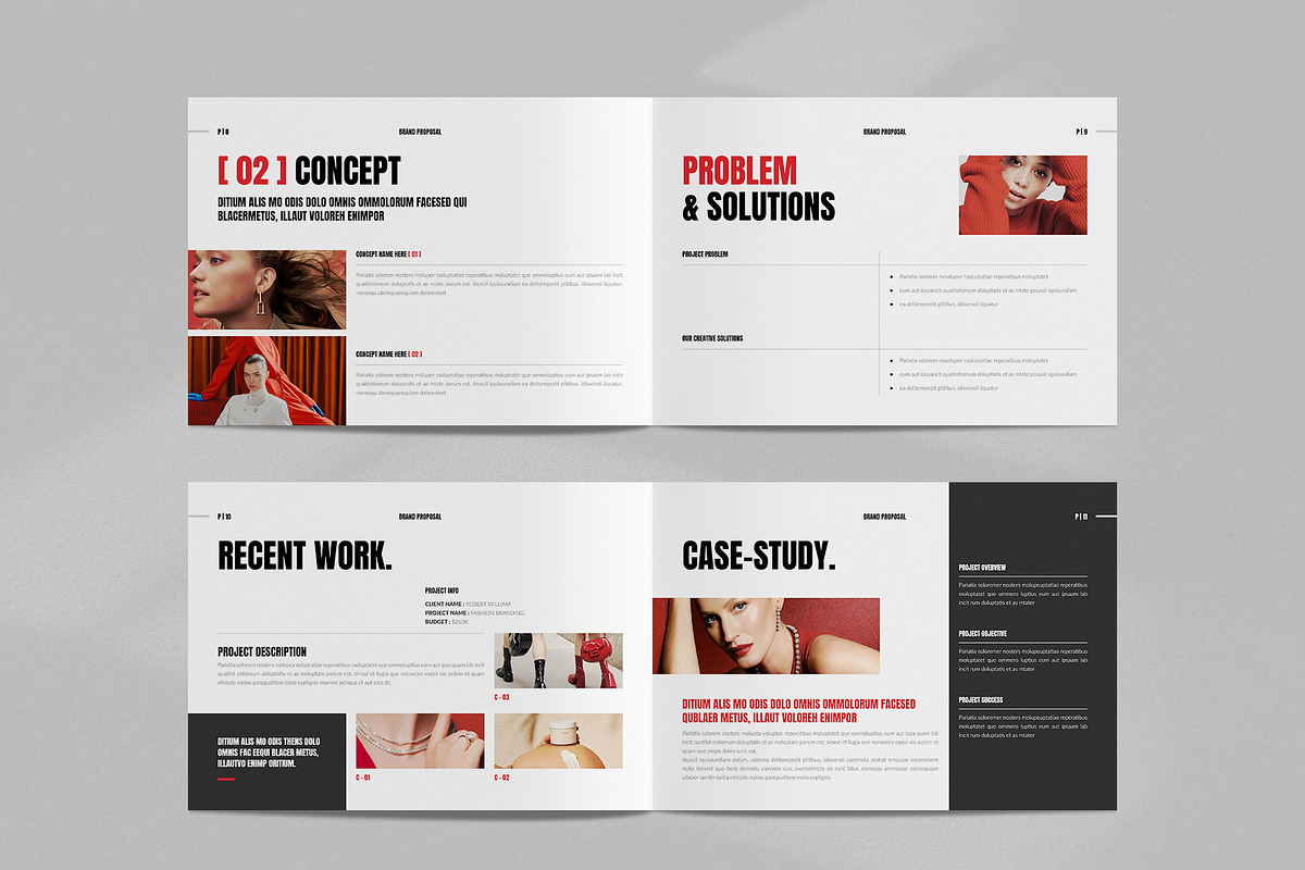 Brand Proposal Template Landscape, a Brochure Template by NorthPeak (Photo 5 of 10)