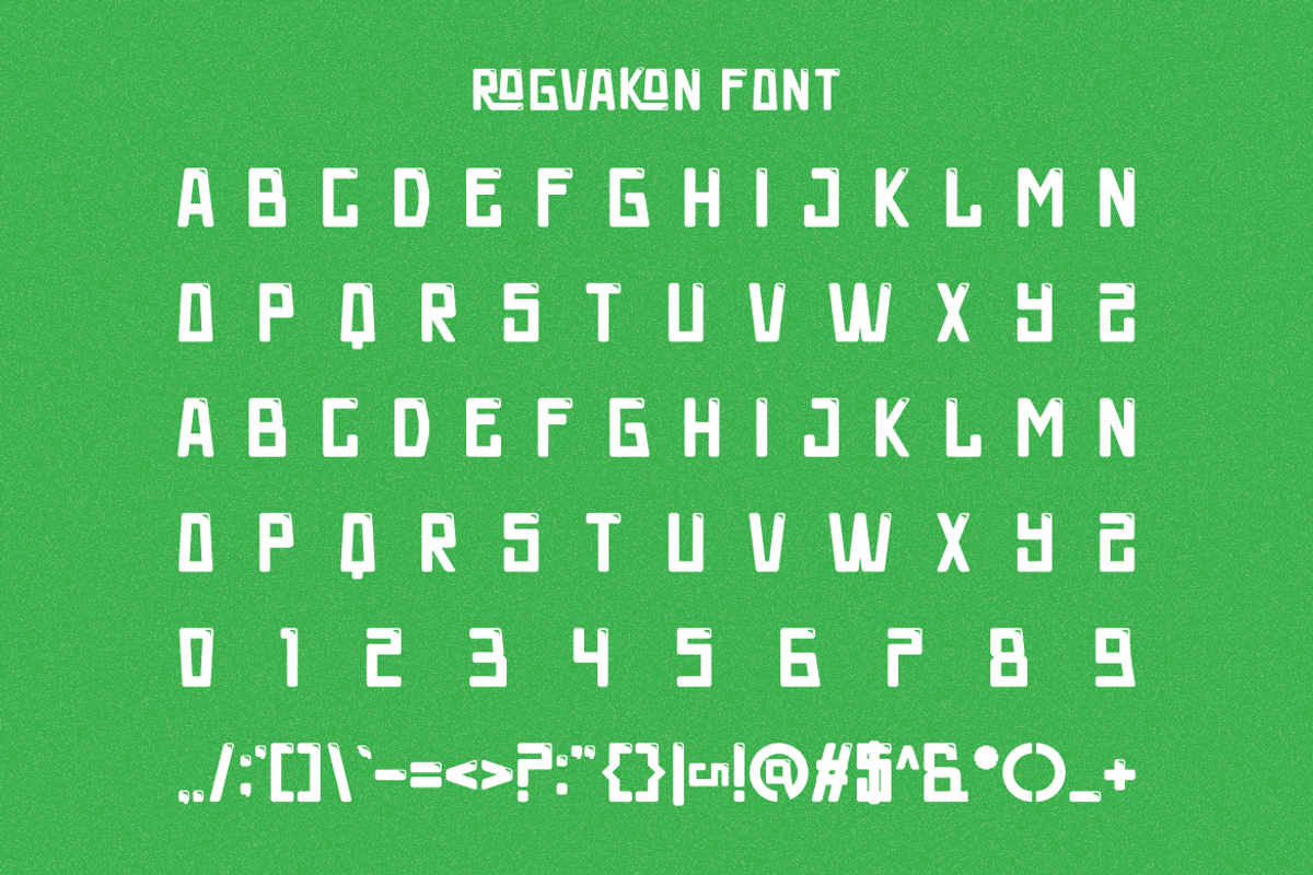 Rogvakon - Bubble Font, a Sans Serif Font by Iqsiart Studio (Photo 3 of 7)