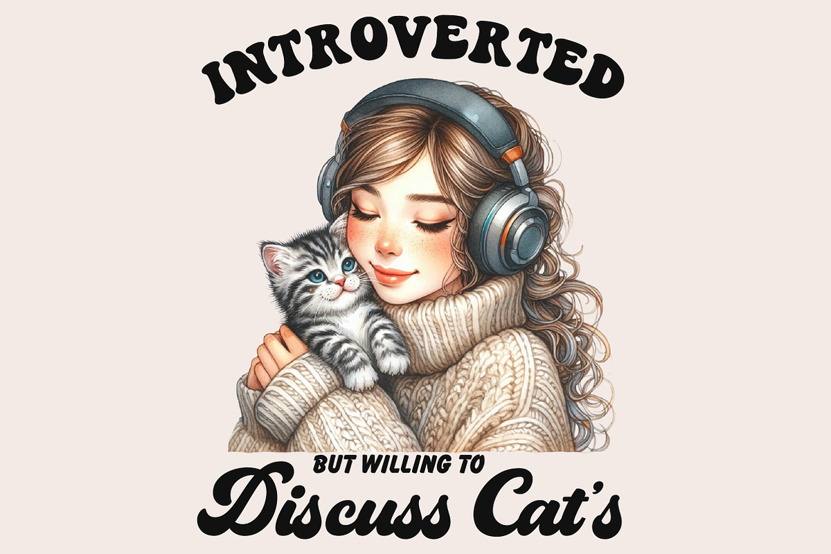 Funny Cat Sarcastic Sassy Bundle Png, an Illustration by Designworld (Photo 9 of 11)