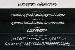 Lakeshore Brush Font