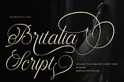 Britalia Script Elegant Calligraphy, a Script Font by RantautypeStudio (Thumbnail 1 of 20)