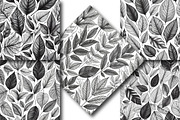 Intricate Black and White Leaf Seaml, an Illustration by DreamPrint404 (Thumbnail 5 of 5)
