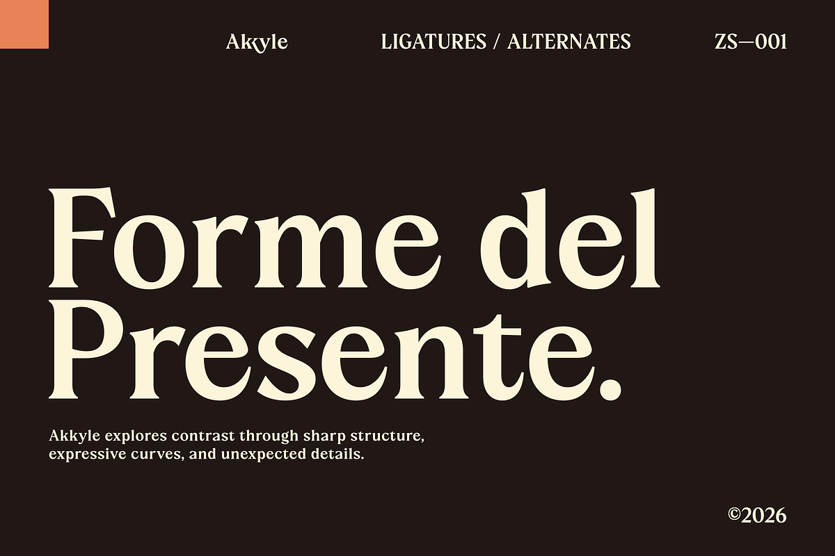Akkyle – Modern High Contrast Serif, a Serif Font by Zaloma Studio (Photo 4 of 11)