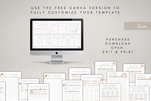 Canva Editable Financial Planner