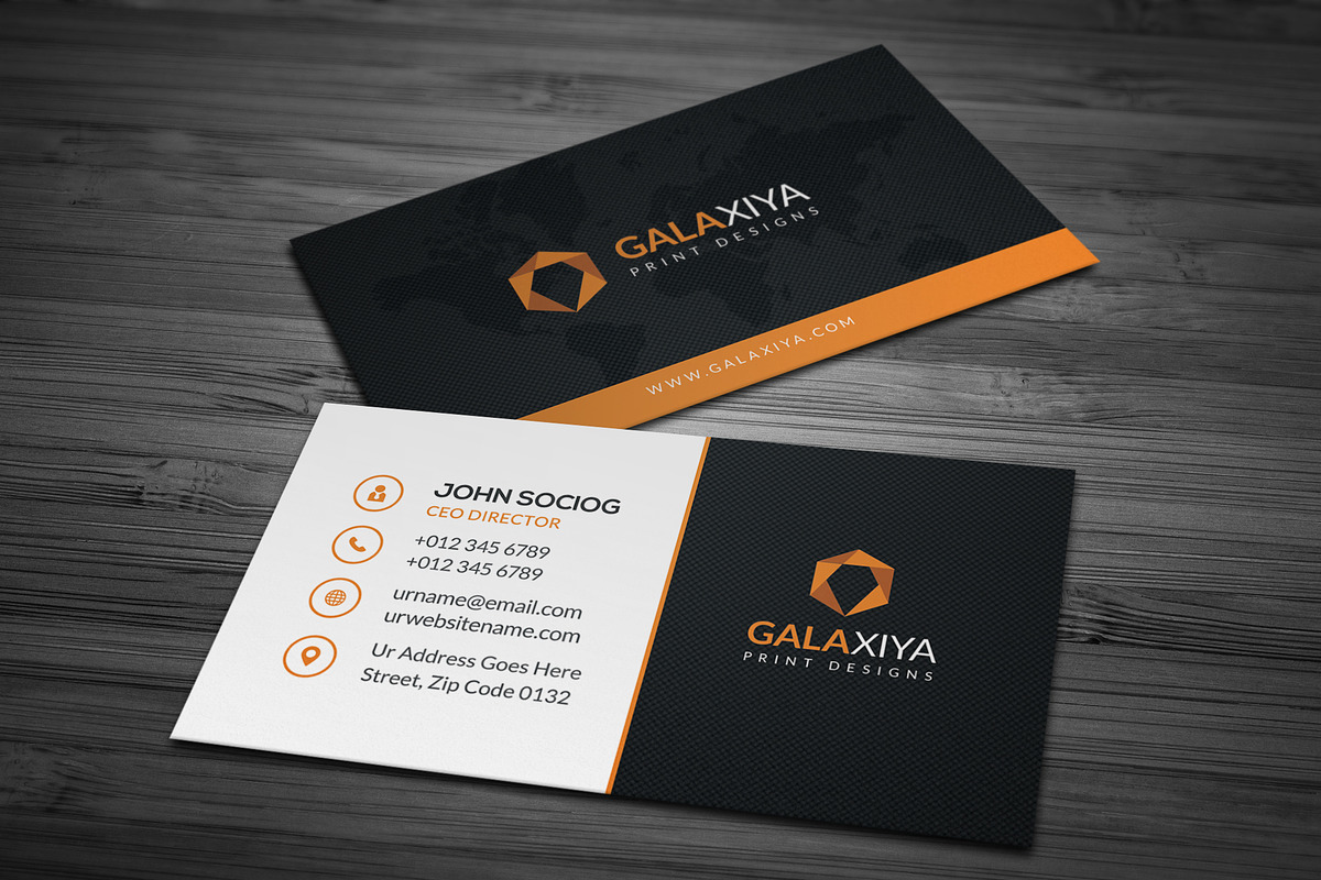 Modern Creative Business Cards, a Business Card Template by Galaxiya (Photo 4 of 8)