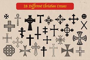 Christian crosses collection