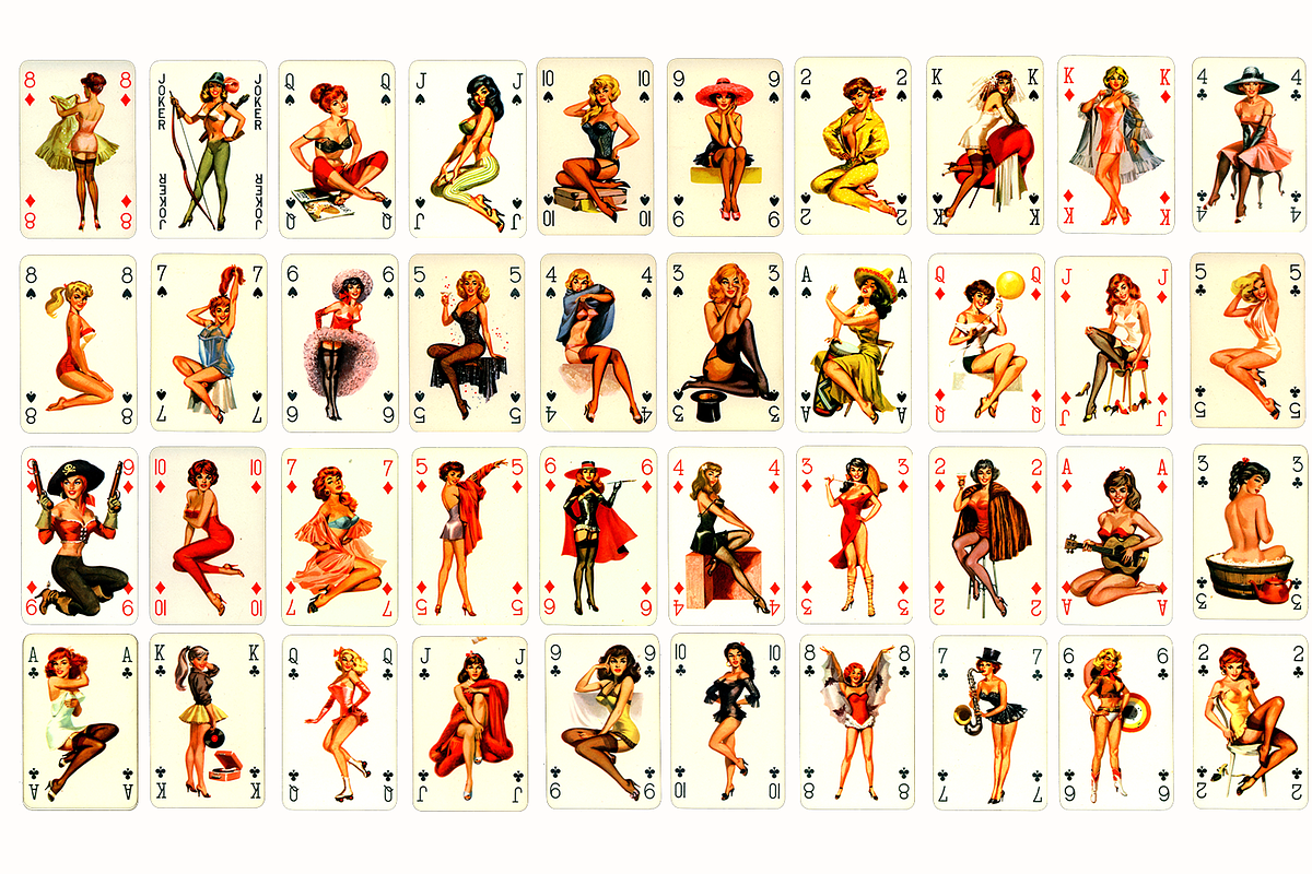 280+ Darling Pin-up playing Cards, a Person Illustration by Digital Museum (Photo 4 of 4)