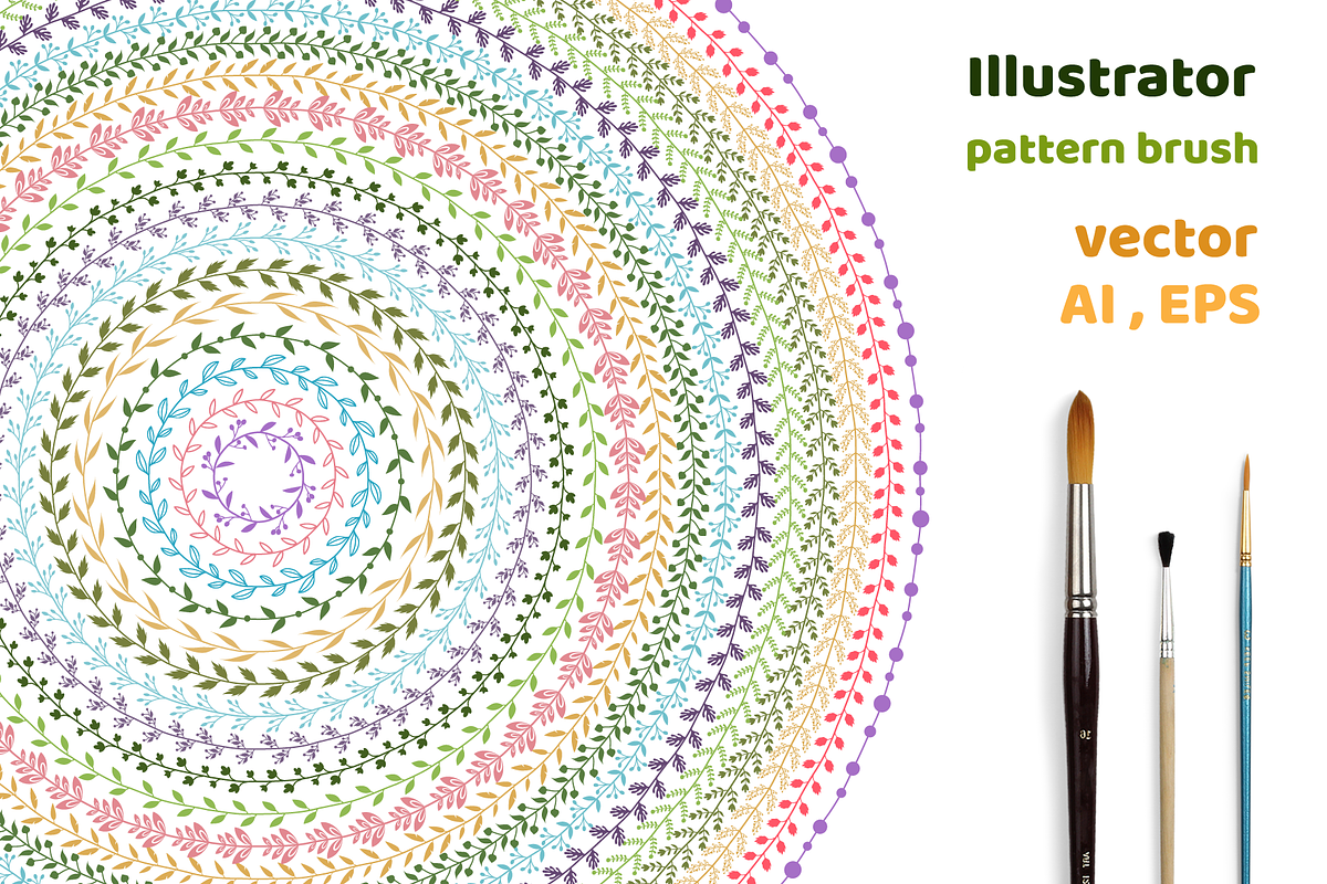 Branch&Leaf Illustartor Brushes, a Brush Add-On by ComelyPics Shop (Photo 4 of 6)