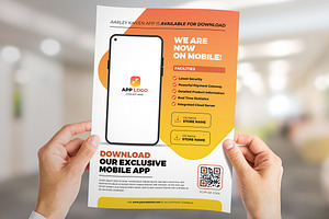 Mobile App Promotion Flyer, a Flyer Template by Aarley Kaiven