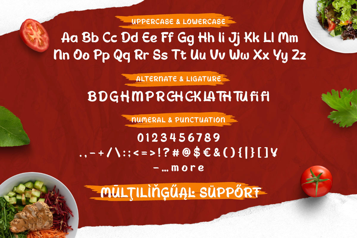 Lawuh Gorie - Food Display Font, a Handwritten Font by twinstd (Photo 3 of 9)