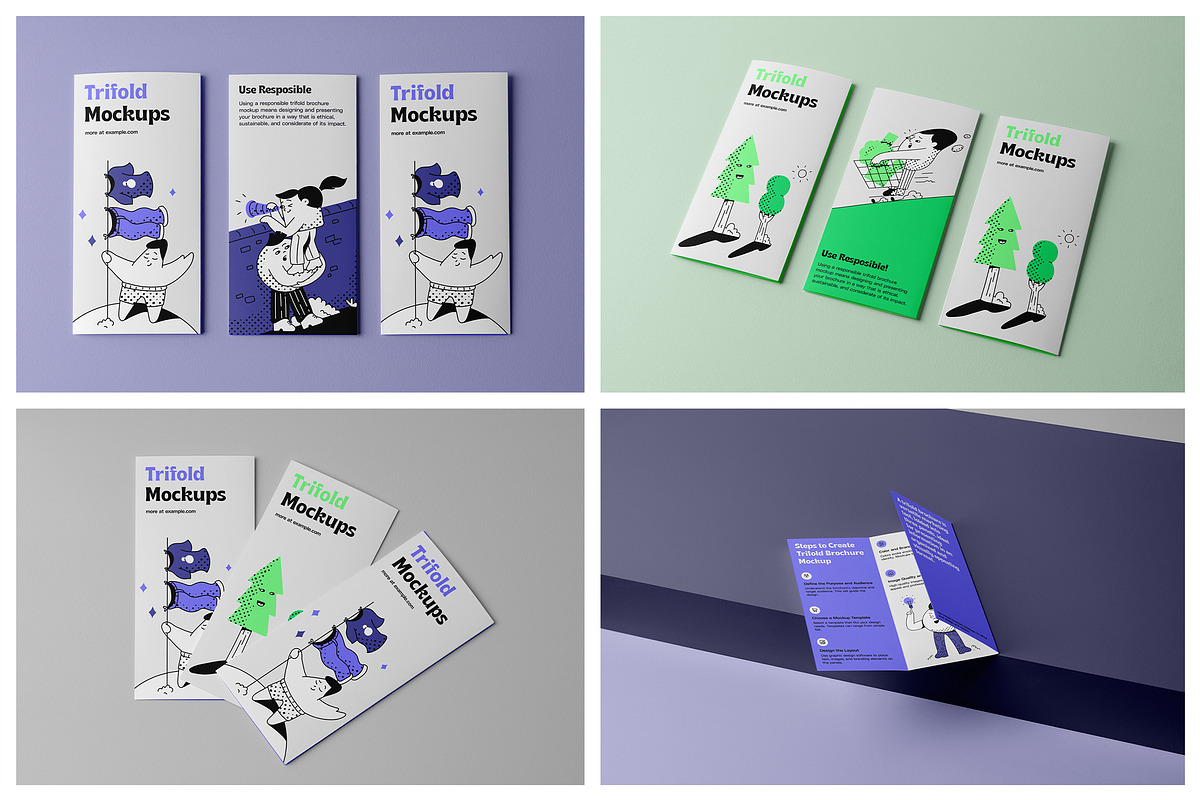 Flayer Trifold and Brochure Mockups, a Mockup by Mr.Mockup™ (Photo 14 of 18)