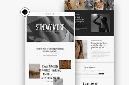 Sunday Muse Wordpress Template, a WordPress Template by The Cherie Studio