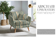 Armchair Upholstery Mockup, a Household Mockup by mock-ups (Thumbnail 1 of 12)