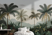 Hand drawn forest building wallpaper, a Wallpaper Graphic by Muzi pear studio (Thumbnail 5 of 10)