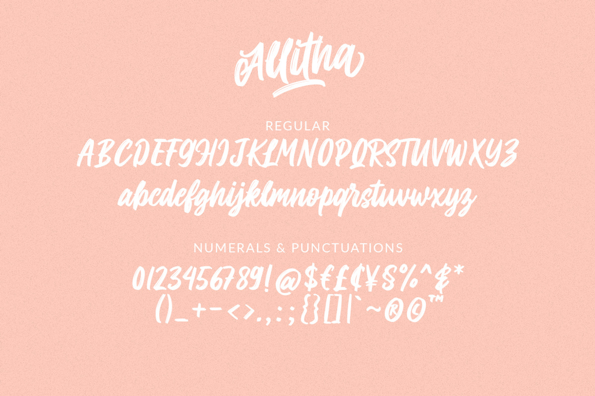Allitha Handmade Script, a Blackletter Font by Weape Studio (Photo 9 of 13)