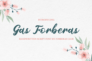 Gas Forberas Script Farmhouse Font