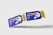 Realistic Coupon Mockup For Branding, an Advertising Mockup by bimockup (Thumbnail 6 of 6)