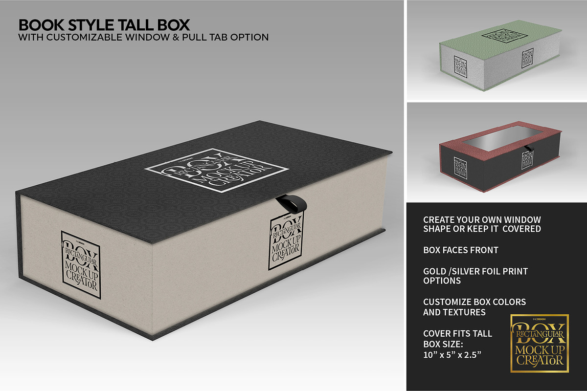 Rectangular Box Mock Up Creator, a Packaging Mockup by INCDesign (Photo 39 of 44)
