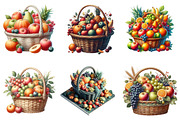 Fruits in the Basket Clipart Bundle., a Graphic by CitraGraphics (Thumbnail 3 of 4)