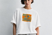 T-Shirt Mockup PSD - Female Model, a Shirt Mockup by Rymden_Fl (Thumbnail 6 of 7)