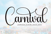 Carnival | Script Font, a Handwritten Font by Scratchones (Thumbnail 1 of 9)
