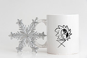 Winter coffee mug mockup minimal psd, a Cups & Container Mockup by Leo Flo Mockups (Thumbnail 4 of 6)