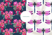 Lotus - Watercolor Clipart Set, an Illustration by NataliMiasStore (Thumbnail 6 of 8)